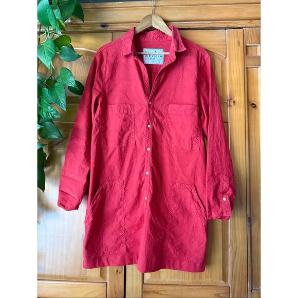 Frank & Eileen Southern Ireland Shirt Dress, Red, XL - Picture 4 of 14